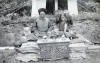 Dzongpen of Kharta and his wife, taken by Charles Howard-Bury: